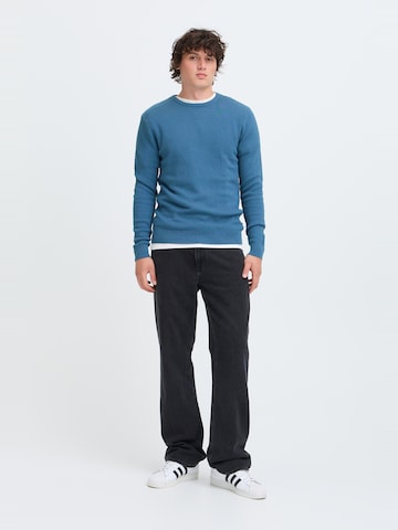 BLEND Sweater ' BHREDHILL CREW NECK KNIT NOOS ' in Blue