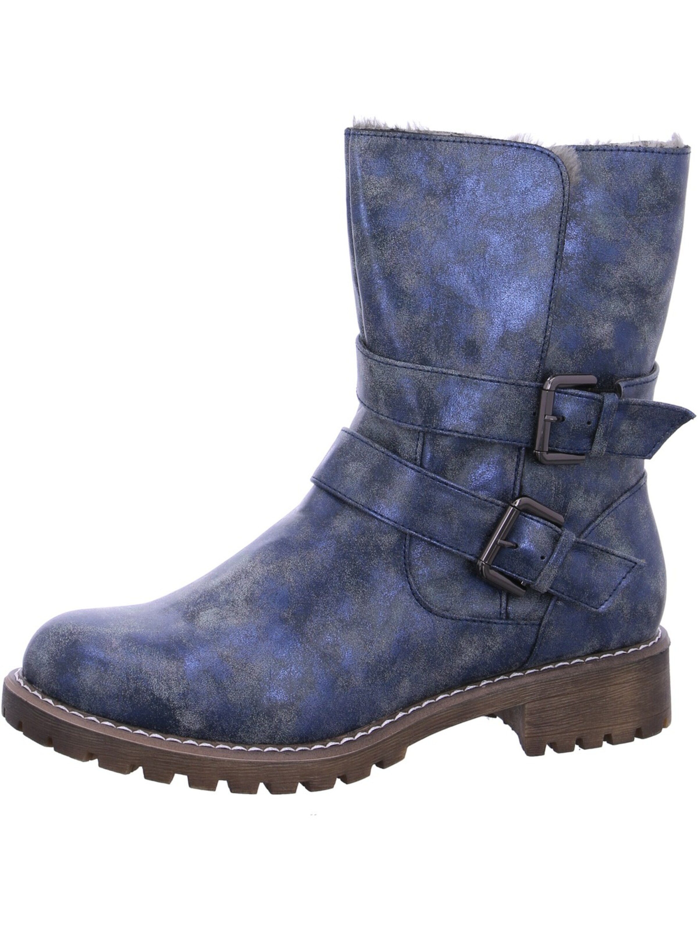 Laufsteg München Ankle Boots in Blue: front