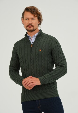 Pull-over Giorgio di Mare en vert