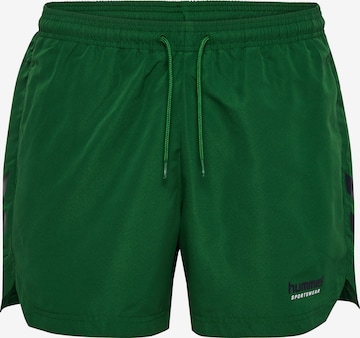 Hummel Badeshorts 'Ned' in Grün: Vorderseite