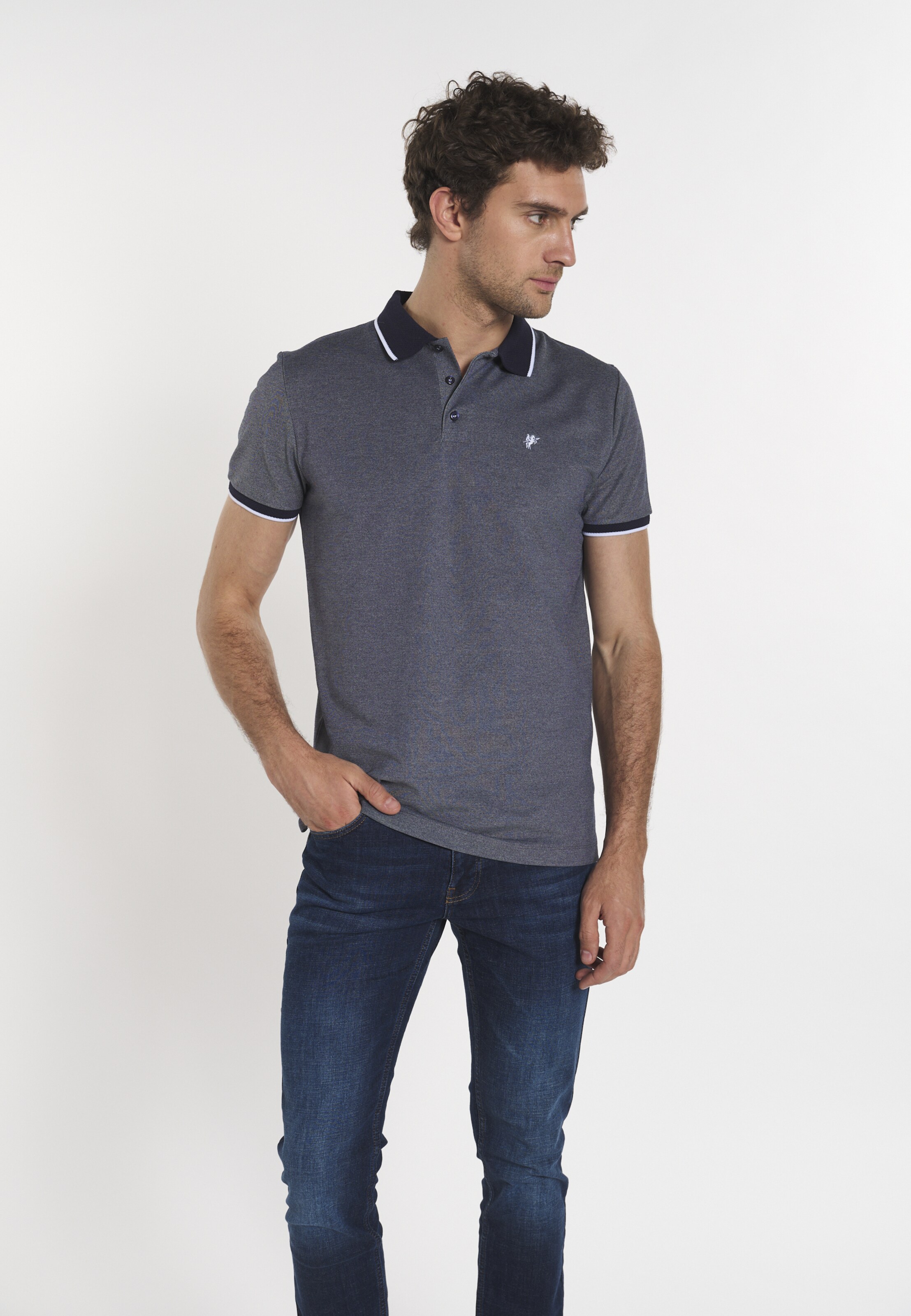 DENIM CULTURE Shirt in Blue ABOUT YOU