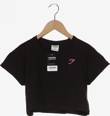 GYMSHARK Top & Shirt in M in Black: front