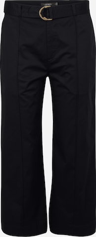 Wide leg Pantaloni 'BRIENDA' de la Lauren Ralph Lauren pe negru: față