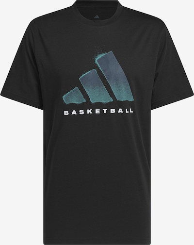 ADIDAS PERFORMANCE Toiminnallinen paita värissä petrooli / musta / valkoinen, Tuotenäkymä