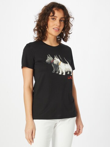 T-shirt 'KATLIN' Lauren Ralph Lauren en noir : devant