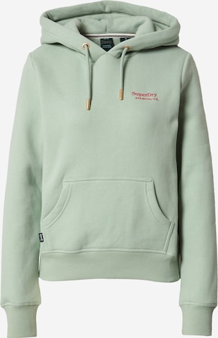 Felpa 'Essential' di Superdry in verde: frontale