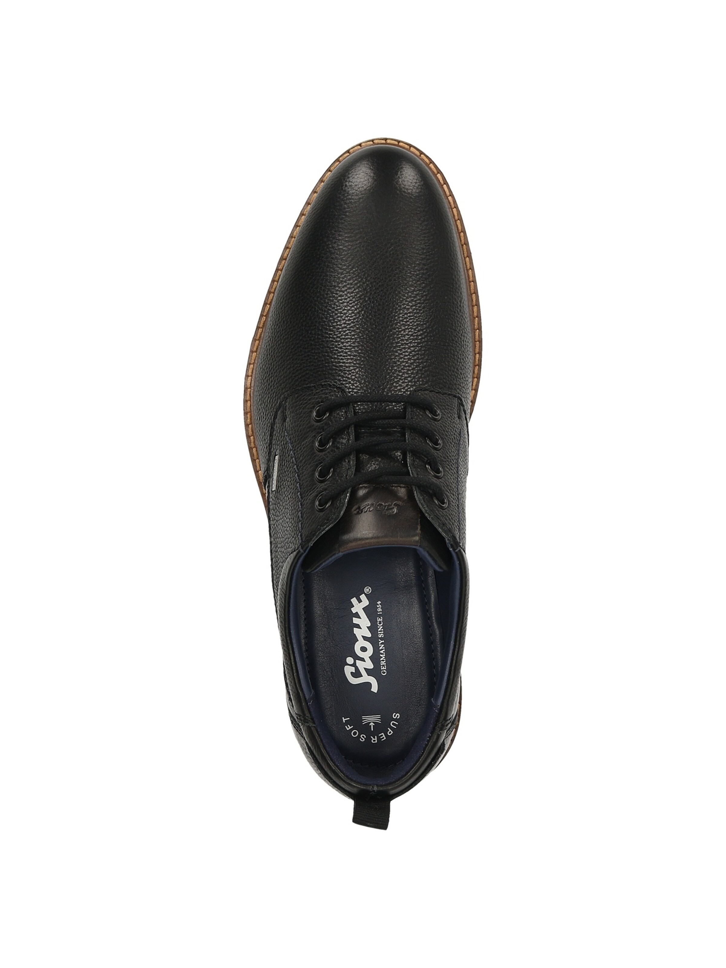 SIOUX Lace-up shoe 'Rostolo-700' in Black