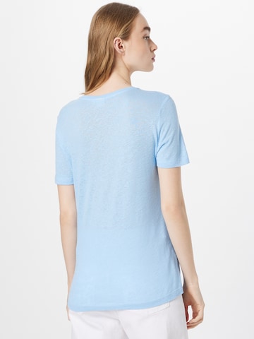 Cream T-Shirt 'Pitta' in Blau