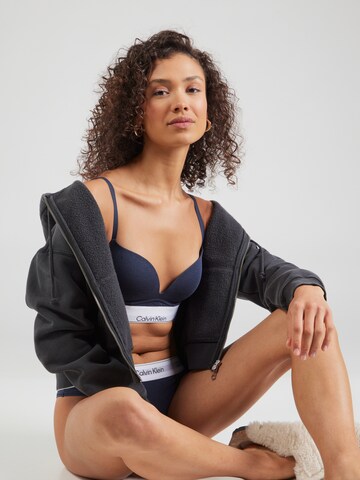 Calvin Klein Underwear Пуш-ап Бюстгальтер в Синий: спереди