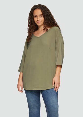 T-shirt QS en vert : devant