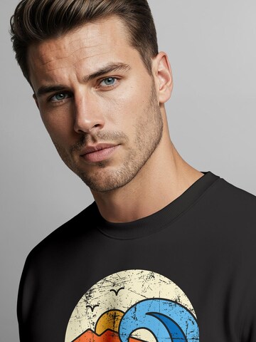 Neverless Sweatshirt 'Good Vibes'‌‌‌‌‌‌ in Schwarz