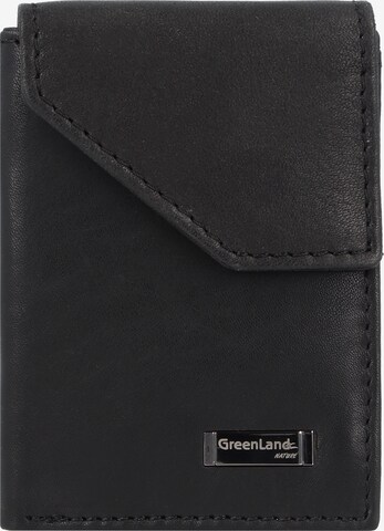 Greenland Nature Wallet 'Nappa' in Black: front