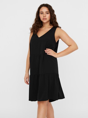 Rochie 'Olivia' de la Vero Moda Curve pe negru: față