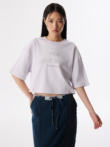 Twist Oversized shirt 'Hotfix' in Lila: voorkant