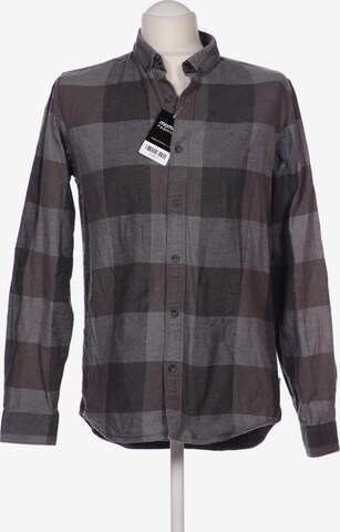 Calvin Klein Jeans Button Up Shirt in M in Grey: front