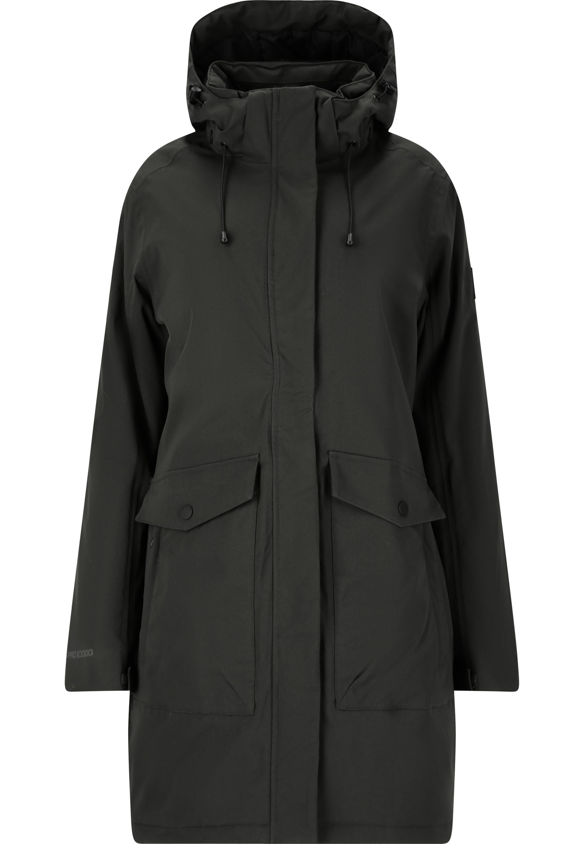Whistler Winterparka 'Algoma' in Zwart: voorkant