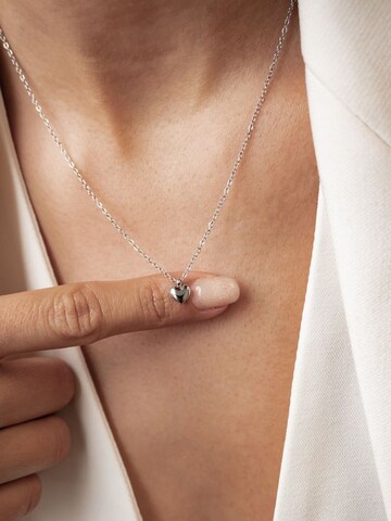 Hey Happiness - Cadena 'Heart Bold' en plata