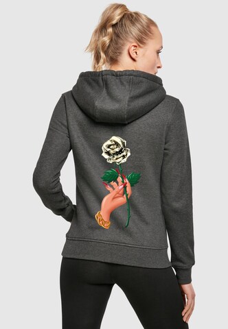Mister Tee Sweatshirt 'Love Is Blind Love Is Cruel' in Grey: front