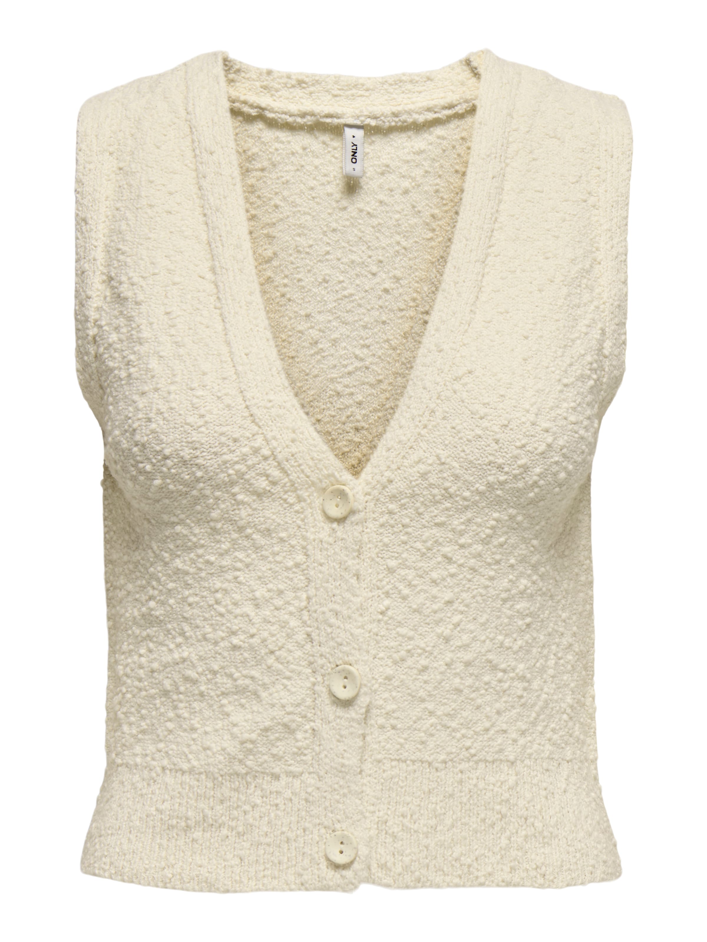 Gilet in maglia 'ONLALVILDA' di ONLY in beige: frontale
