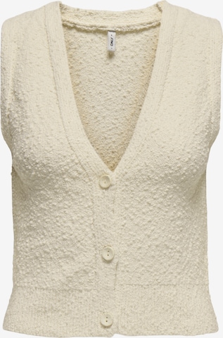 ONLY Strickweste 'ONLALVILDA' in Beige: Vorderseite