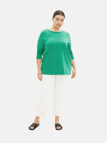 T-shirt Tom Tailor Women + en vert