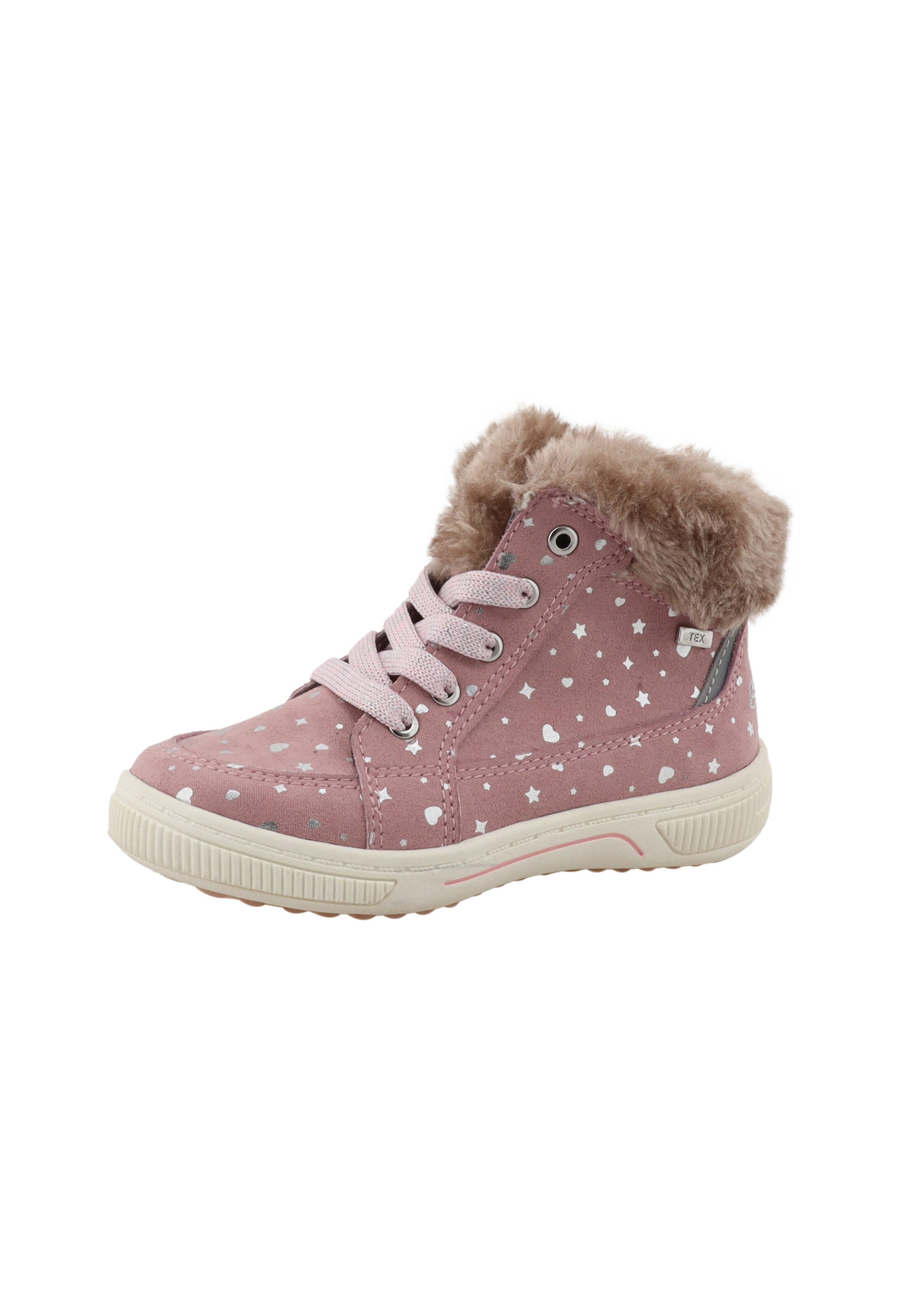 TOM TAILOR Stiefel in altrosa / silber, Produktansicht