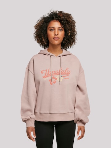 Sweat-shirt 'Honolulu' F4NT4STIC en rose : devant