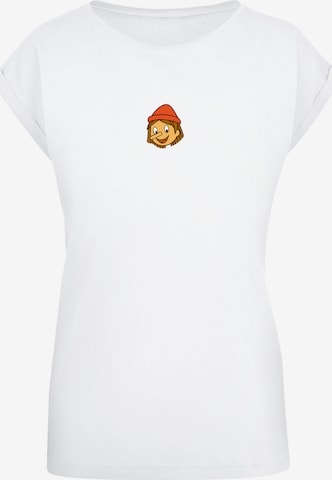 F4NT4STIC Shirt 'Pinocchio No Strings Attached' in Weiß: Vorderseite