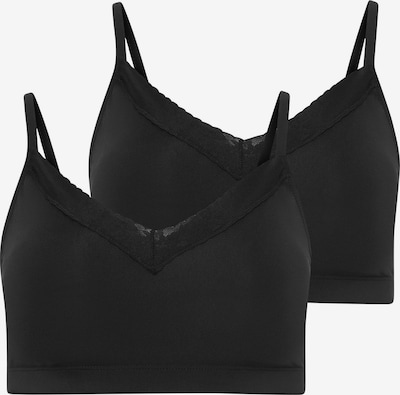 JOCKEY Sport-BH 'Parisienne Soft Stretch Lace Microfiber Bralette - 2 Pack' in XXL in schwarz, Produktansicht