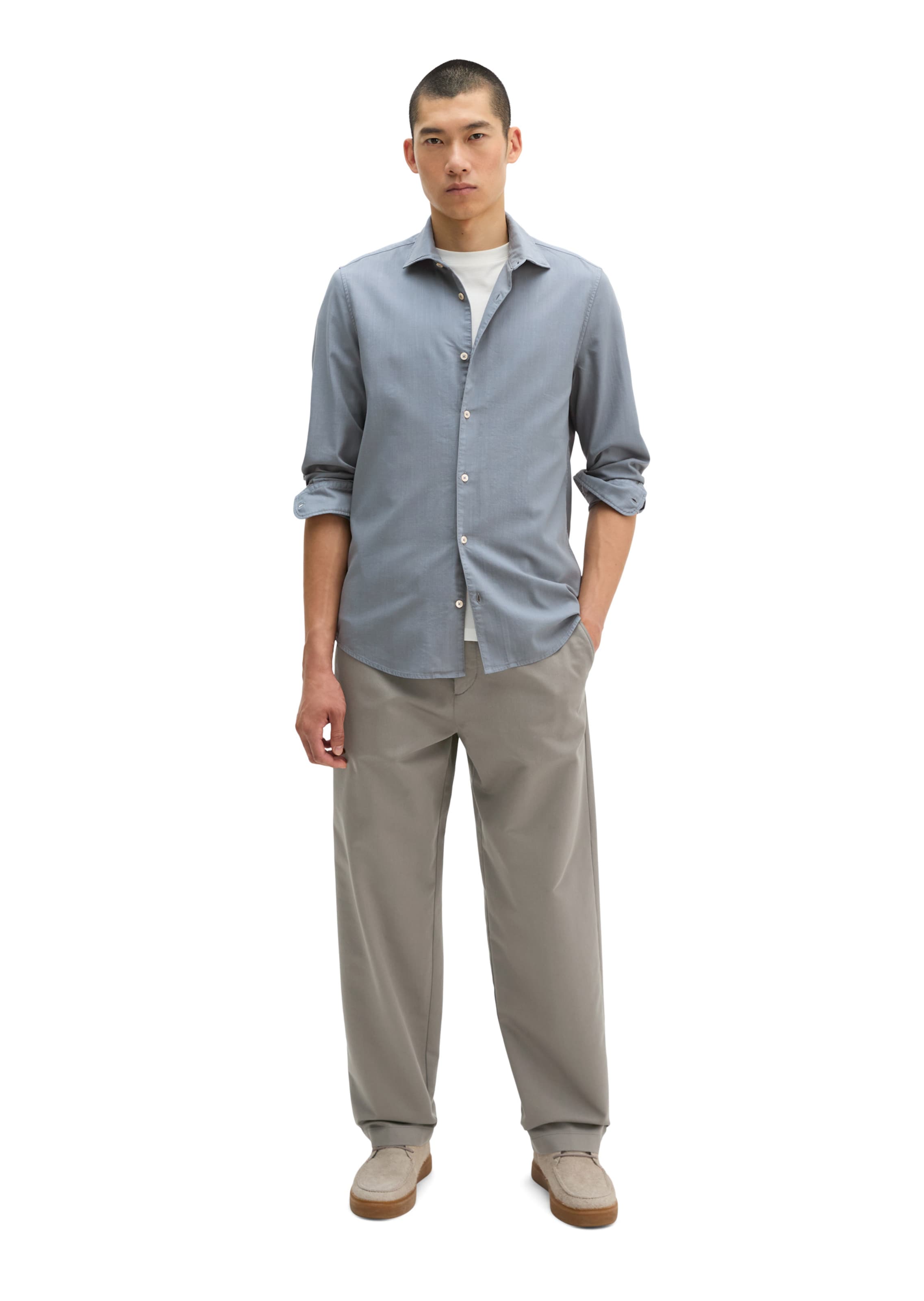 Marc O'Polo Regular fit Overhemd in Blauw