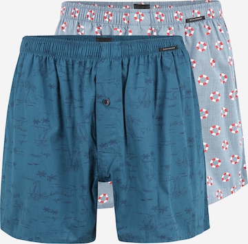 SCHIESSER Boxershorts in Blauw: voorkant