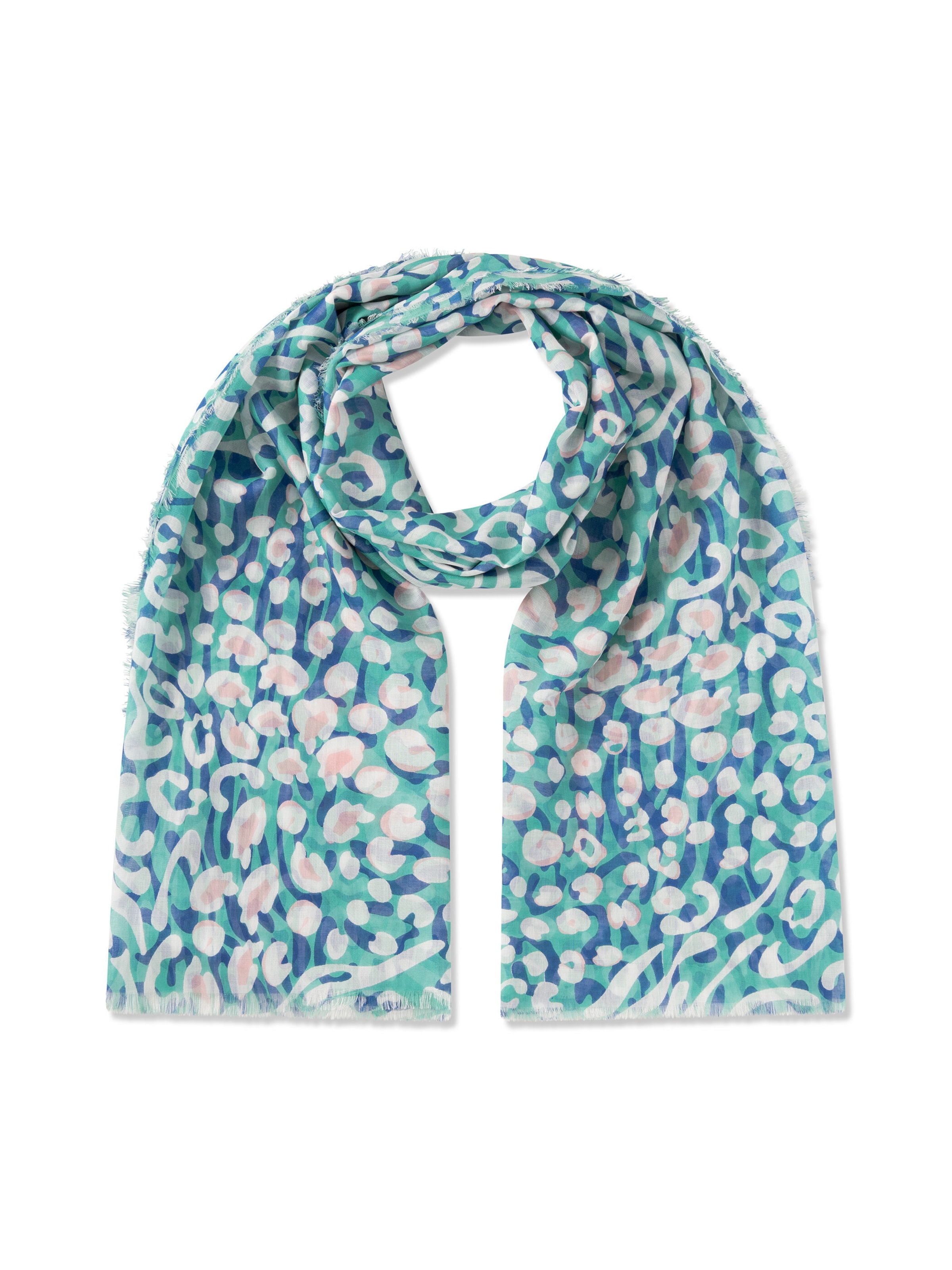 Écharpe CODELLO en bleu : devant