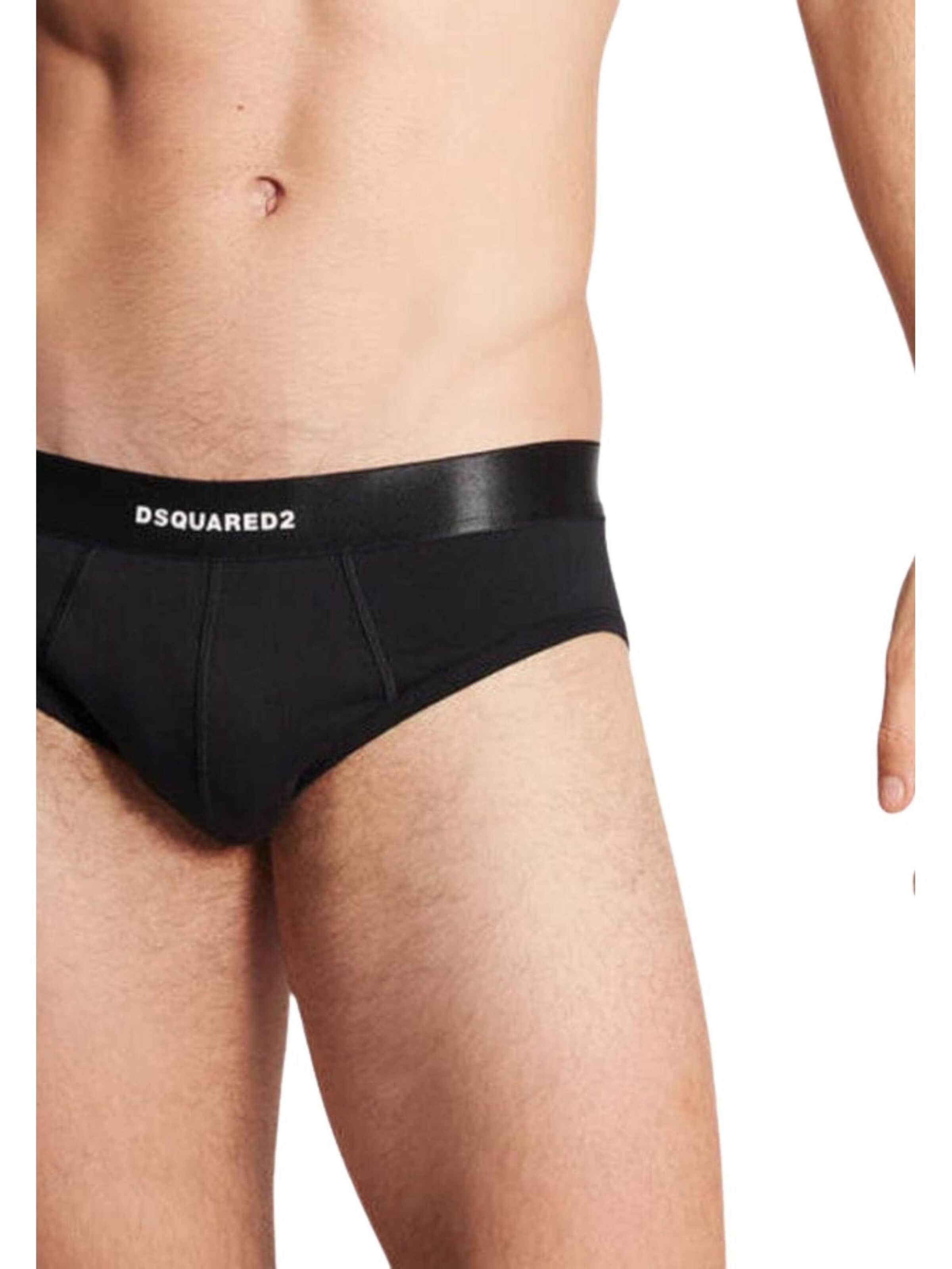 DSQUARED2 Trosa 'Men's Logo Waistband Briefs Black' i svart