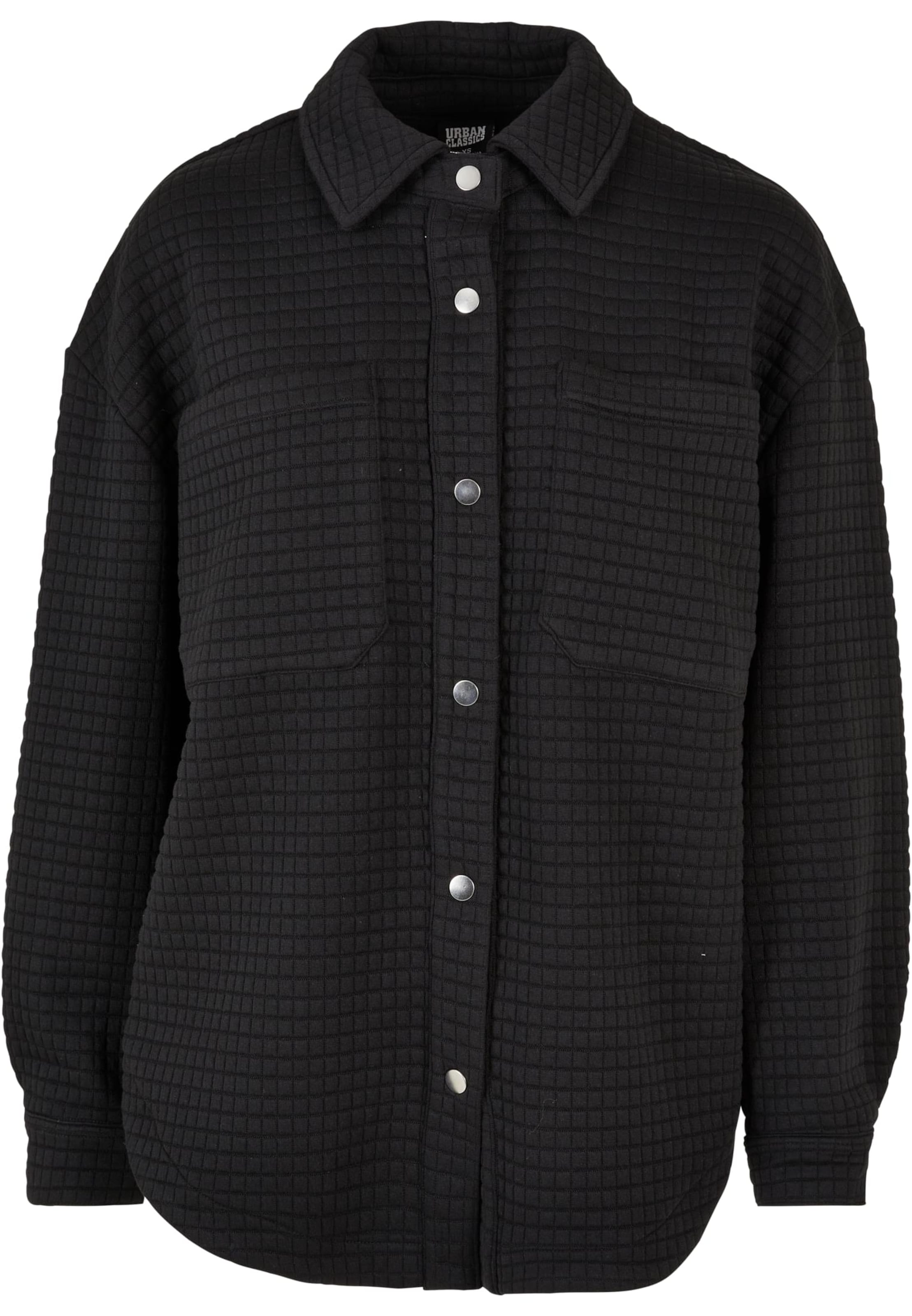 Urban Classics Φθινοπωρινό και ανοιξιάτικο μπουφάν σε μαύρο: μπροστά