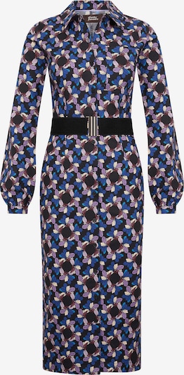 4funkyflavours Robe-chemise 'London Bridge' en crème / bleu marine / violet / noir, Vue avec produit