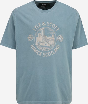 Lyle & Scott Big&Tall Koszulka 'HAWICK' w kolorze niebieski: przód