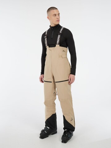 PROTEST Regular Workout Pants 'PRTBASE' in Brown