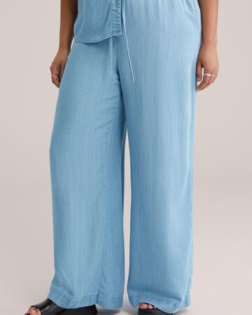 WE Fashion Широкий Штаны в Синий