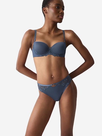 TRIUMPH Slip ' Wild Gardenia Florale ' in Blauw: voorkant