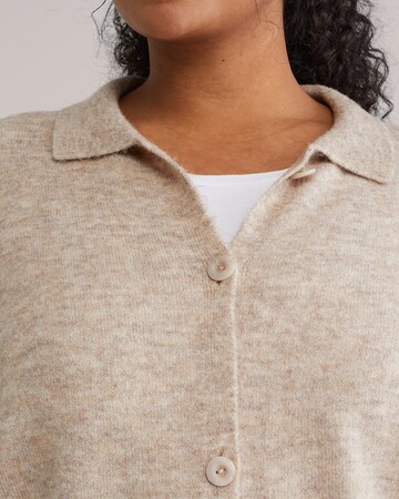 WE Fashion Плетена жилетка в сиво