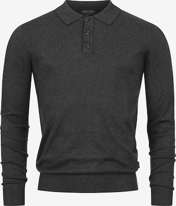 INDICODE JEANS Pullover 'Kastra' in Grau: Vorderseite