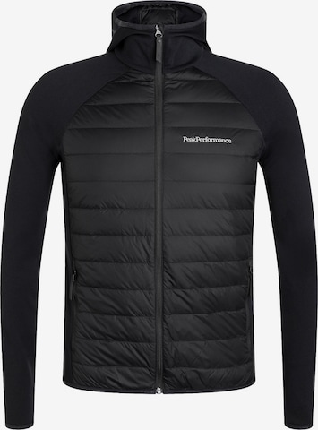 Veste de sport 'Hybrid' PEAK PERFORMANCE en noir : devant