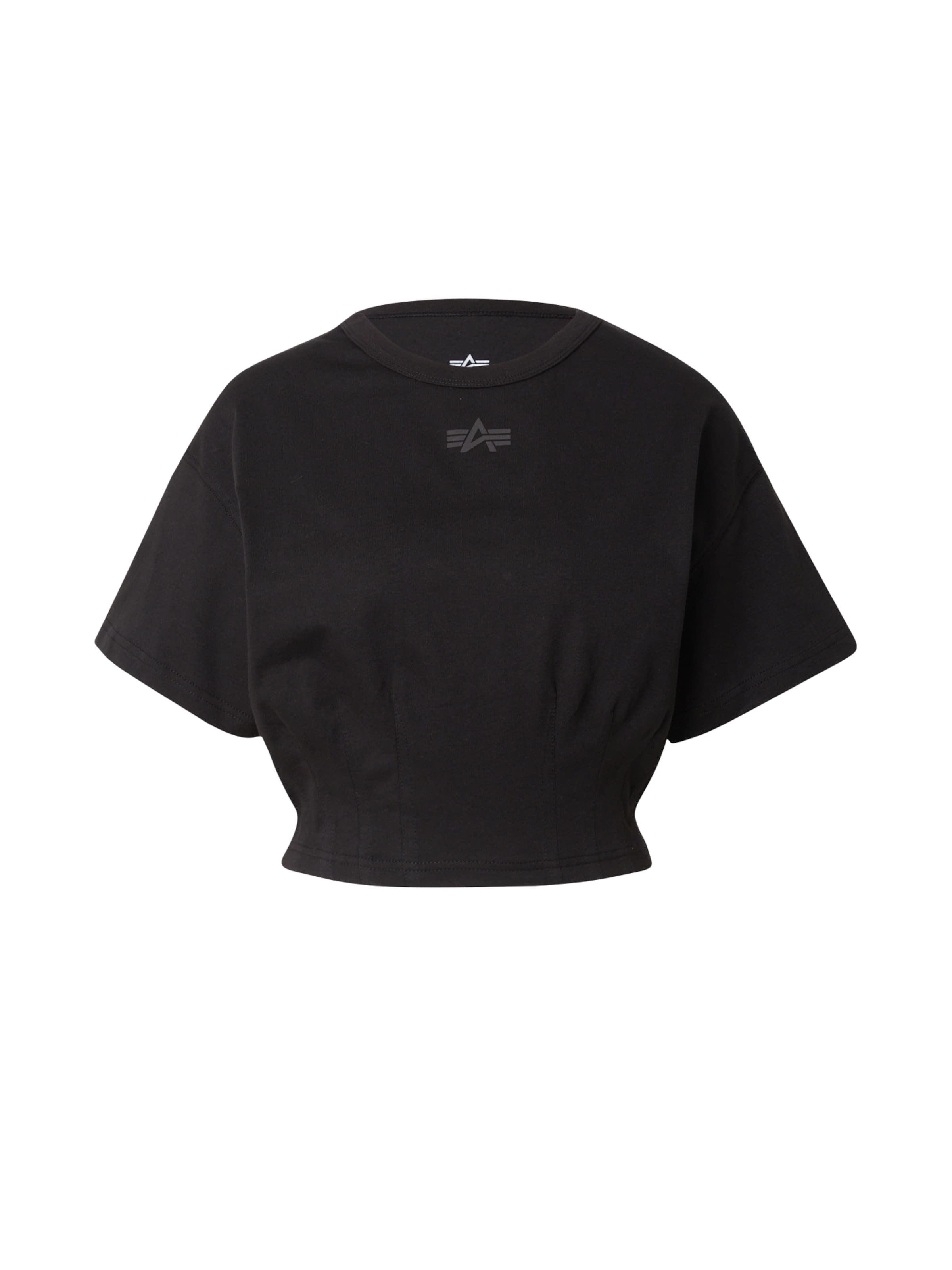 T-shirt ALPHA INDUSTRIES en noir : devant