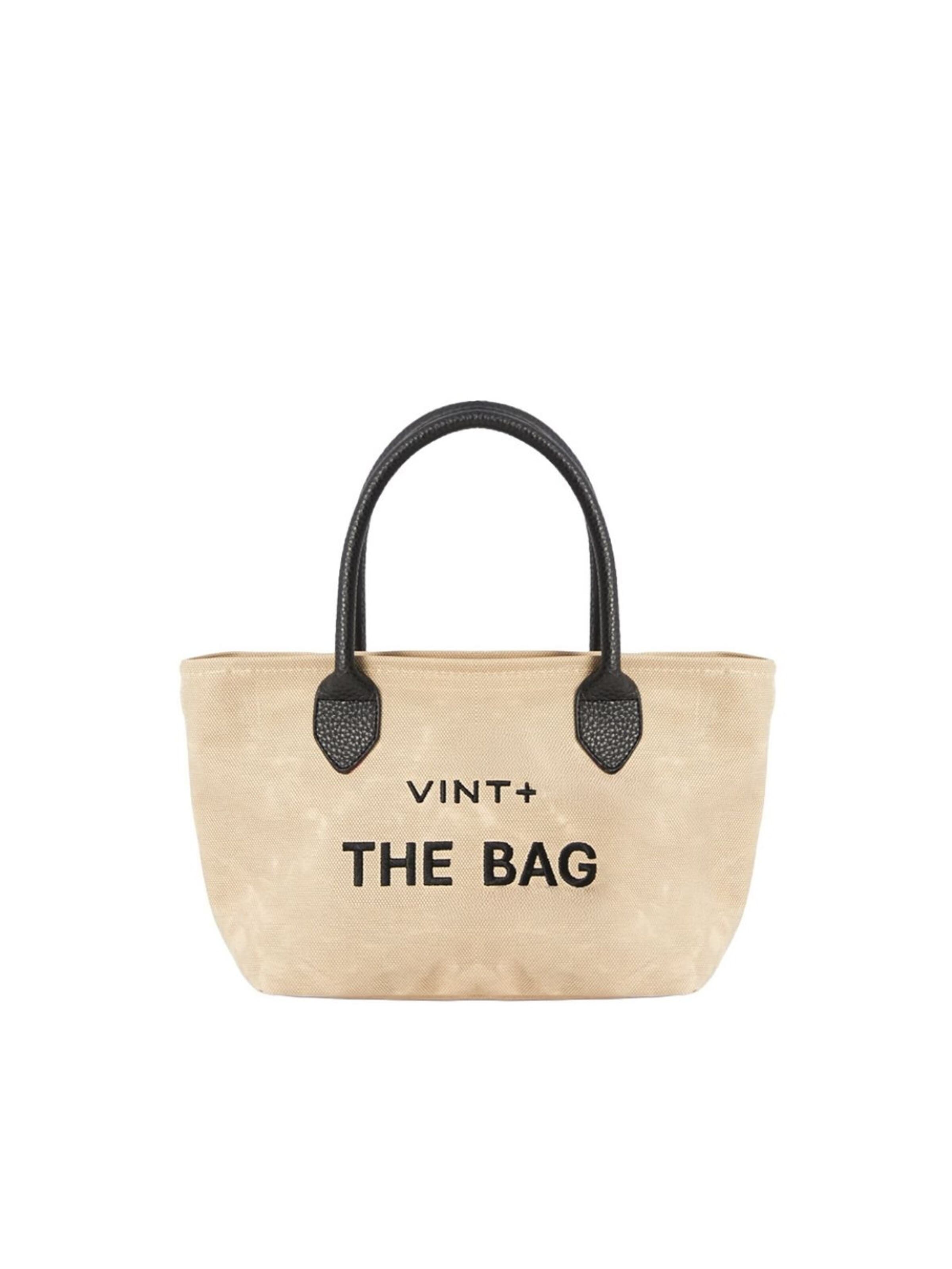 VINT+ Handbag 'Fine Bag Small' in Beige