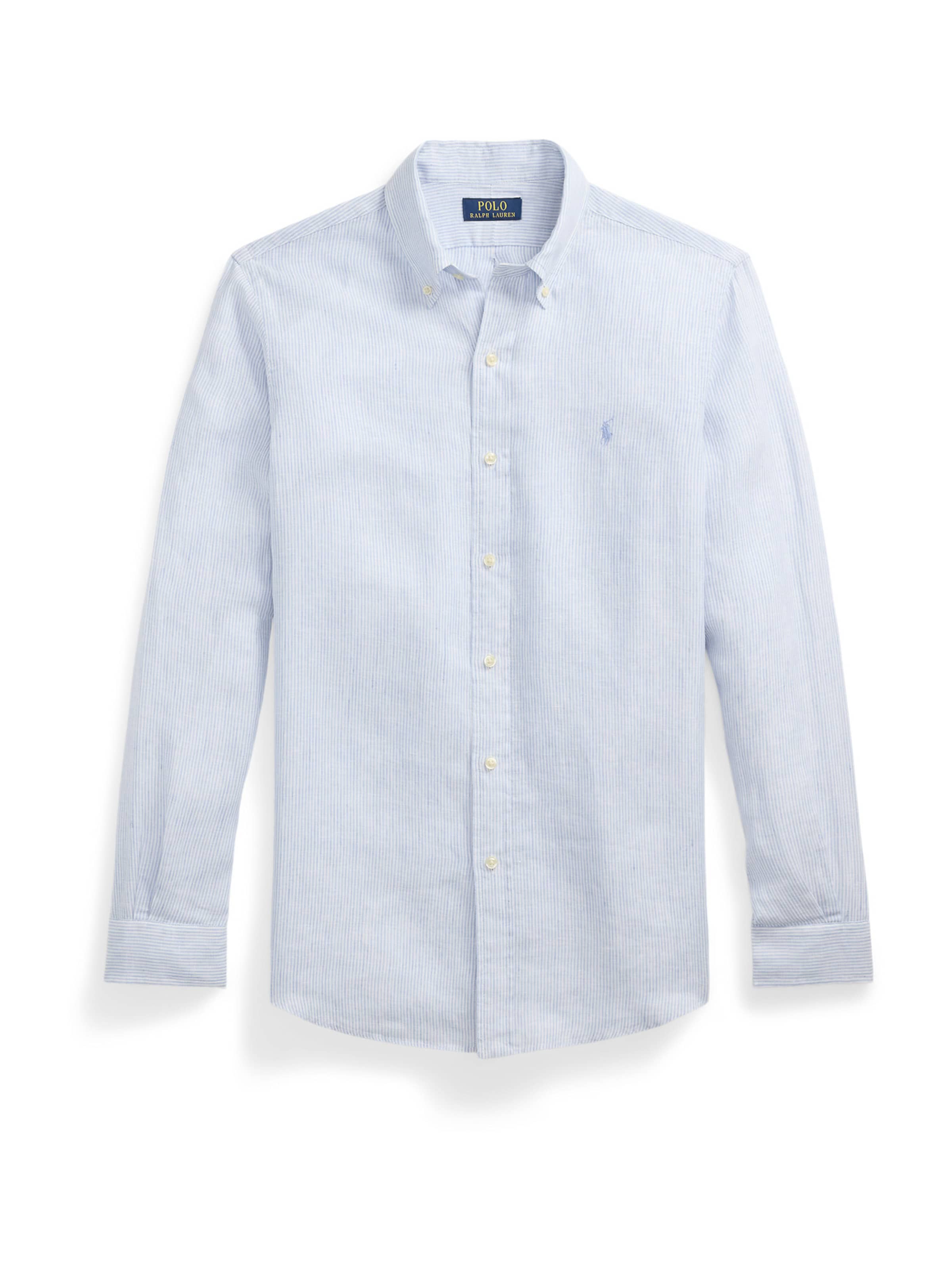 Polo Ralph Lauren Средняя посадка Рубашка в Синий: спереди