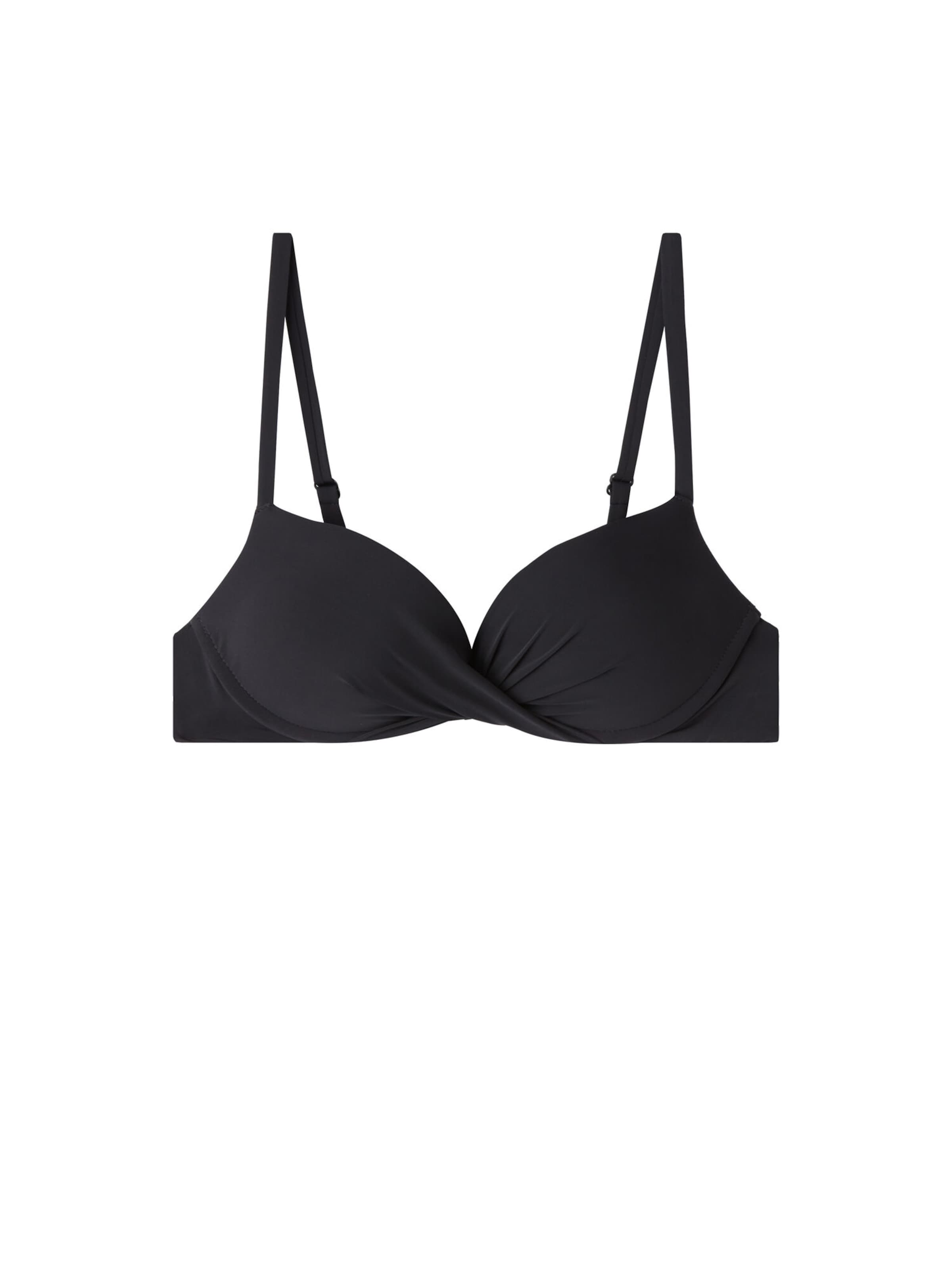 CALZEDONIA Push-up Bikinitop in Schwarz: Vorderseite