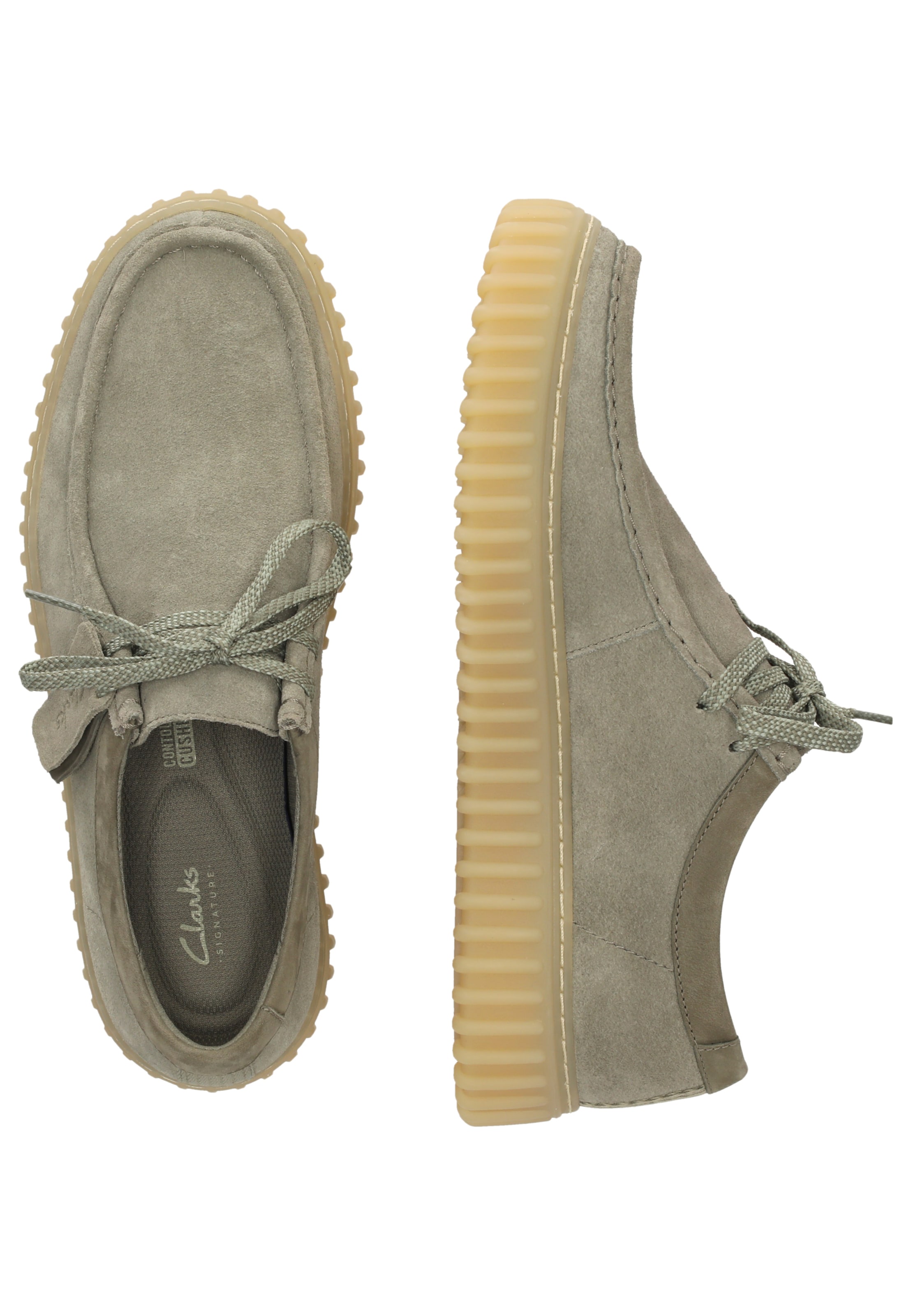 CLARKS Schnürschuhe Torhill Low in Grün