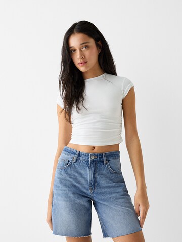 Bershka Regular Farkut värissä sininen