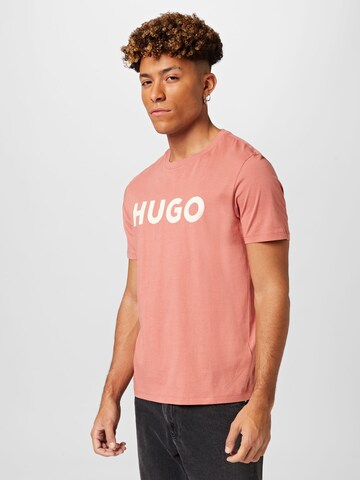HUGO Red Tričko 'Dulivio' - ružová: predná strana