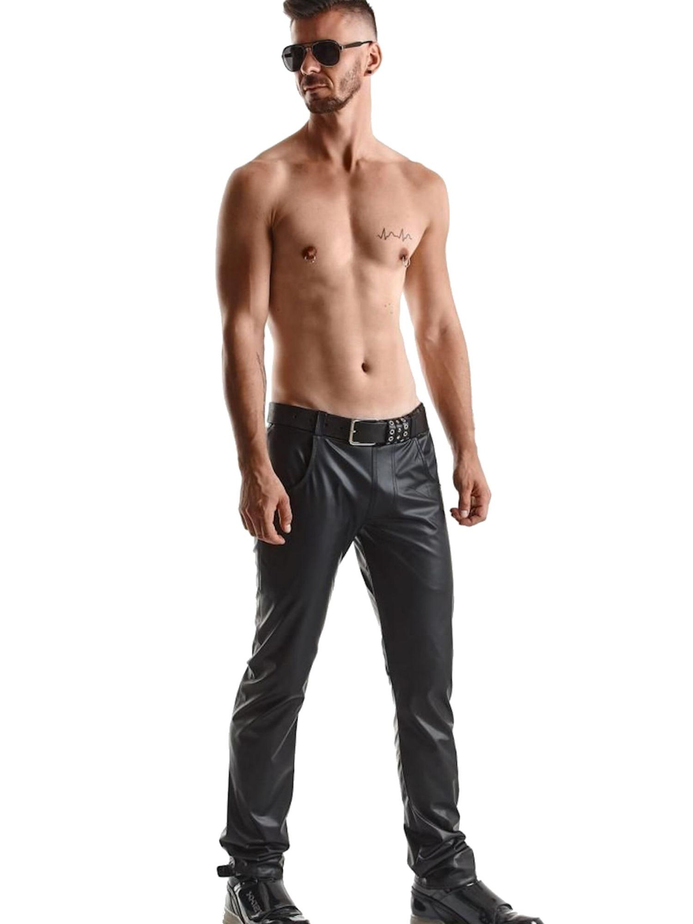 Regnes Fetish Planet Slim fit Pants 'Vittorio' in Black